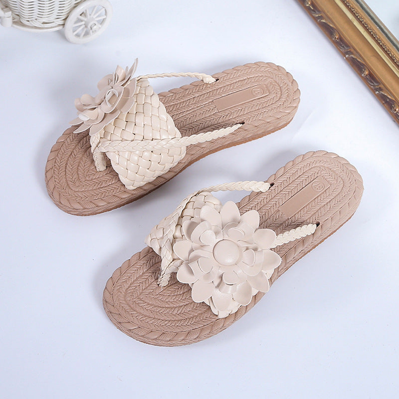 Flower Slippers Home Outdoor Sandals Beach Slippers